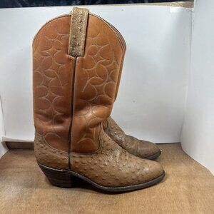 Frye USA Brown Leather Western Cowboy Boots Men's Size 10 D